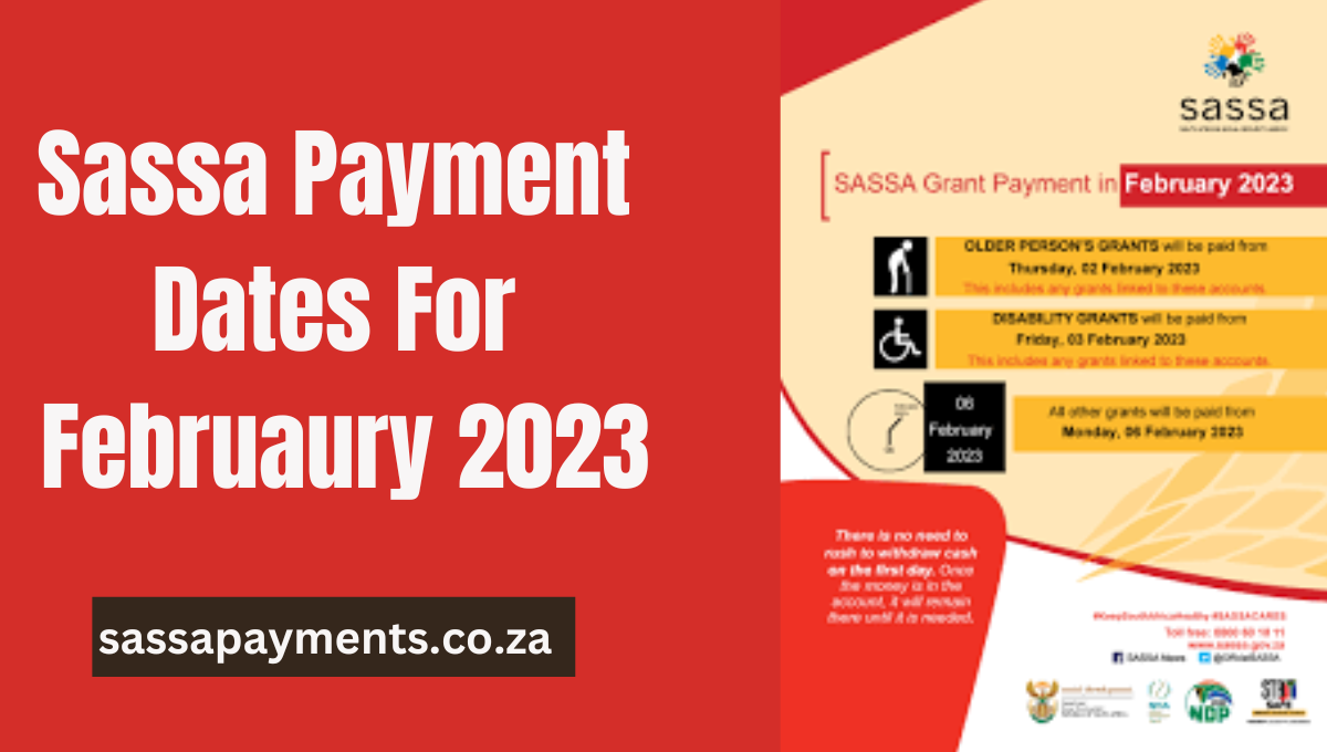 SASSA Grant Payment Dates for February 2023